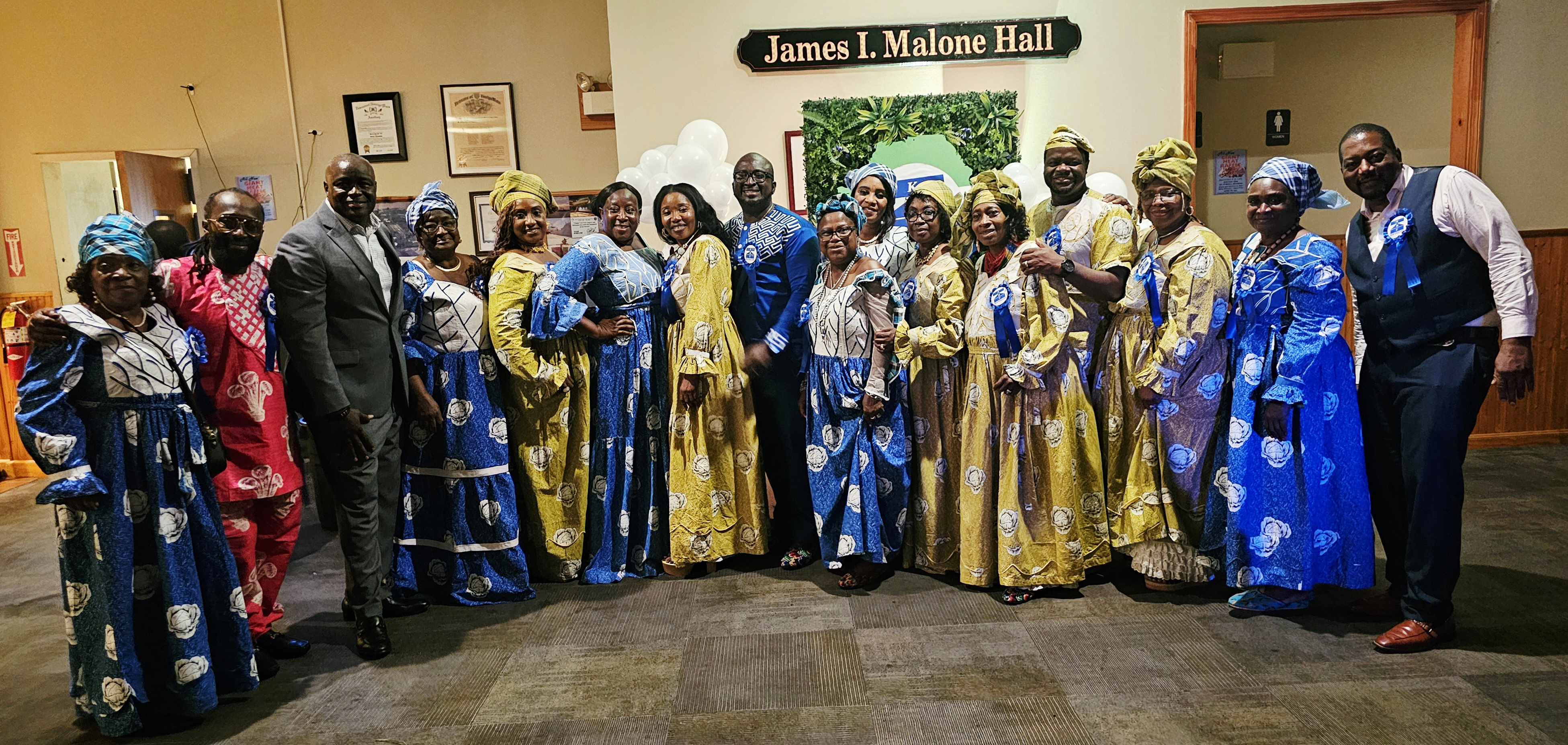 KDU members in traditional attire at chapter event