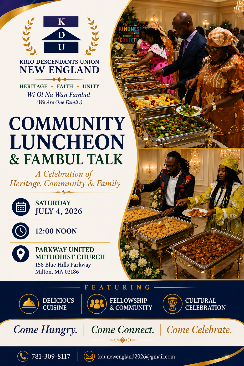 Community Luncheon and Fambul Talk Flyer